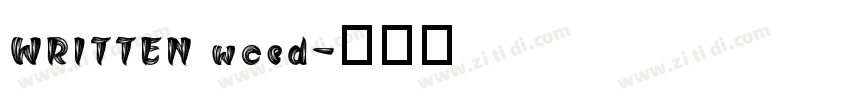 WRITTEN woed字体转换
